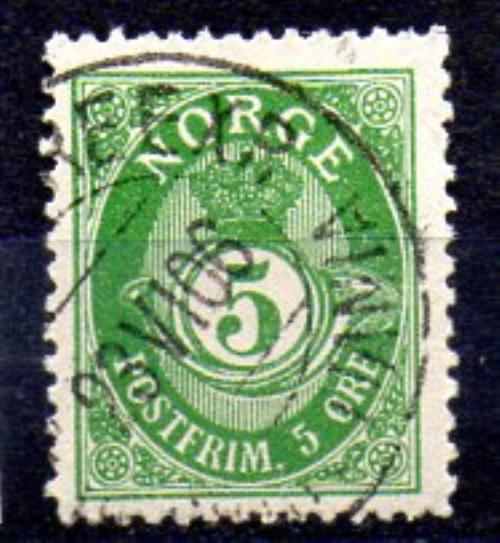挪威 1894/07年 米歇尔编号 49B (o)